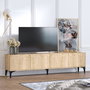 Hanah Home Soporte TV Nora Sapphire Oak Roble Zafiro 180cm Ancho x 50cm Alto x 35cm Profundo Tablero Melamina 18mm